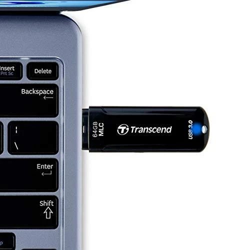 Transcend 64 GB „JETFLASH 750“ USB 3.0 atmintinė – MLC SCHWARZ IN
