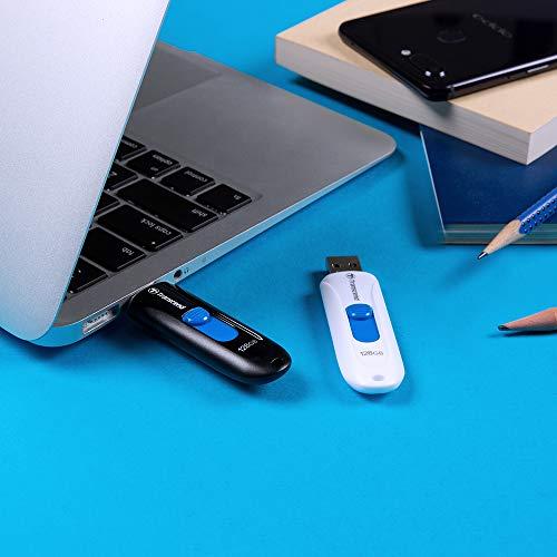 TRANSCEND JetFlash790 64GB USB 3.0 baltas