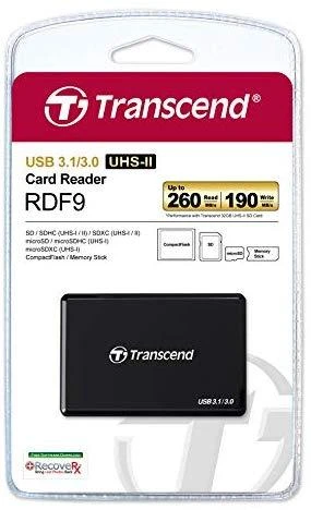 TRANSCEND universalus UHS-II kortelių skaitytuvas USB 3.1 Gen 1