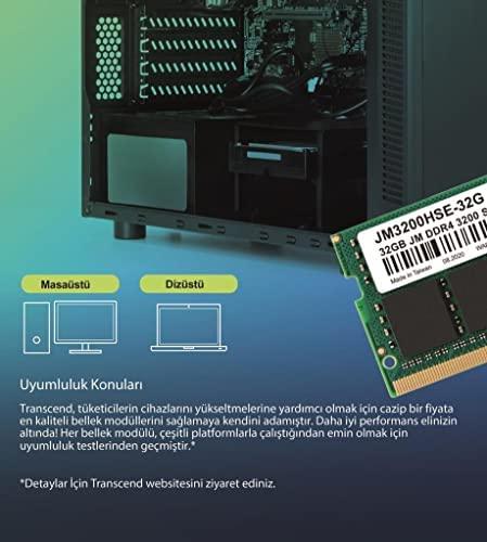 RAM TRANSCEND 32GB JM DDR4 3200Mhz SO-DIMM 2Rx8 2Gx8 CL22 1.2V