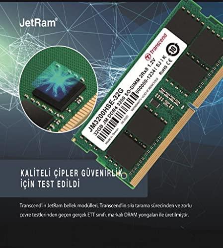 RAM TRANSCEND 32GB JM DDR4 3200Mhz SO-DIMM 2Rx8 2Gx8 CL22 1.2V
