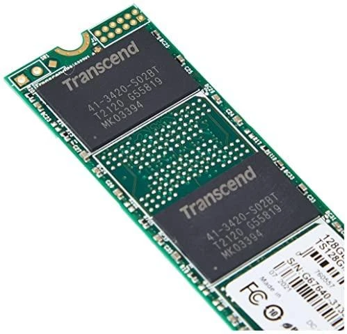 TRANSCEND 128GB M.2 2280PCIe Gen3x4 3D TLC be DRAM