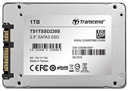 Transcend SSD230S, 1TB, 2,5 colio, SATA3 (560/520 MB/s), 3D, aliuminio dėklas