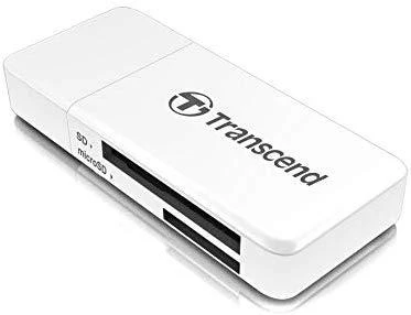 TRANSCEND USB3.0 SD/Micro SD kortelių skaitytuvas baltas