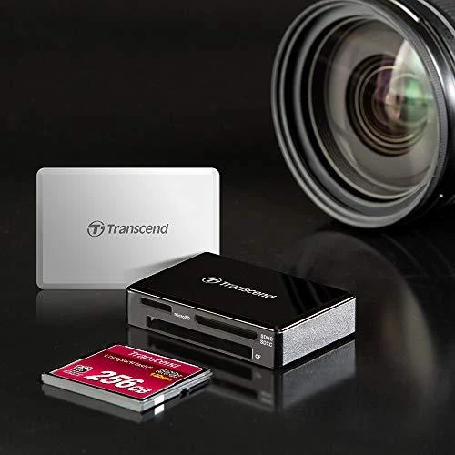 TRANSCEND „All-in-1“ daugiafunkcis atminties kortelių skaitytuvas USB 3.0/3.1 Gen 1 Juodas