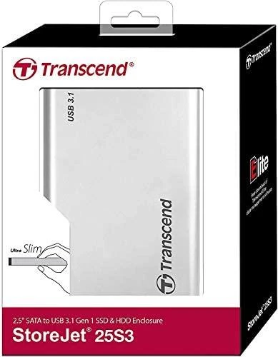 TRANSCEND 0GB StoreJet2.5i S3 AL korpusas Sidabrinis Color