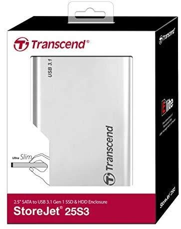 TRANSCEND 0GB StoreJet2.5i S3 AL korpusas Sidabrinis Color