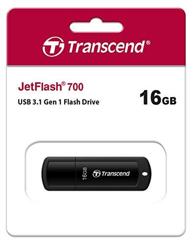 TRANSCEND JetFlash 700 16GB USB 3.0 atmintis