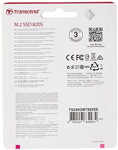 TRANSCEND MTS820S SSD 240GB M.2 2280 SSD SATA3 TLC