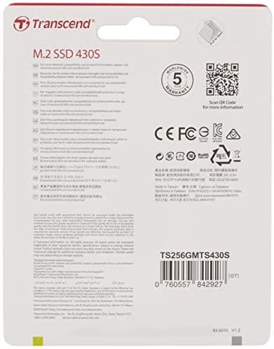 Transcend 256GB, M.2 2242 SSD 430S , SATA3 B+M Key, TLC, R/W 560/500 MB/s