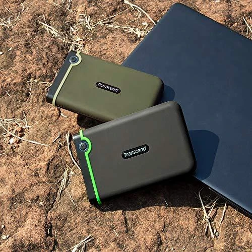 TRANSCEND StoreJet 25M3 2TB išorinis kietasis diskas, atsparus smūgiams