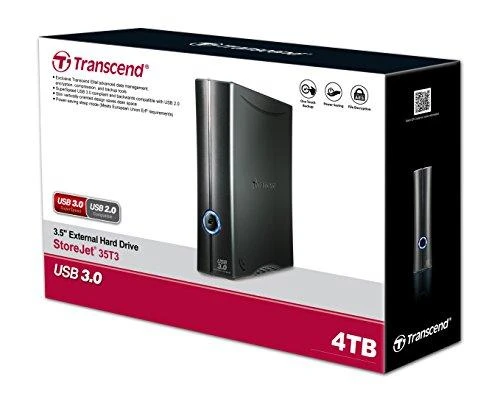 TRANSCEND Storejet 4TB 3.5inch 8.9cm Išorinis kietasis diskas HDD