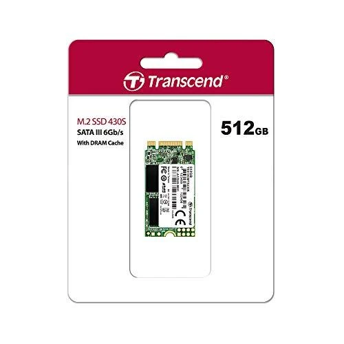 Transcend 512GB, M.2 2242 SSD 430S , SATA3 B+M Key, TLC, R/W 560/500 MB/s