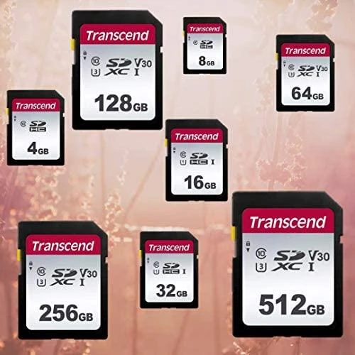 Transcend ‎TS8GSDC300S Atminties kortelė, 8GB, SDHC, C10 / 2D NAND Flash