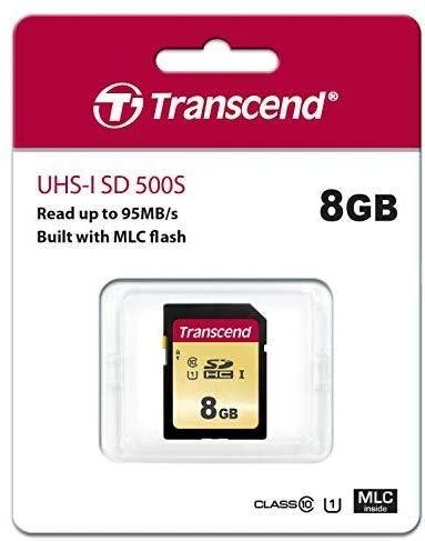 Atminties kortelė TRANSCEND 8GB UHS-I U1 SD kortelė MLC