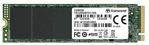 TRANSCEND 128GB M.2 2280PCIe Gen3x4 3D TLC be DRAM