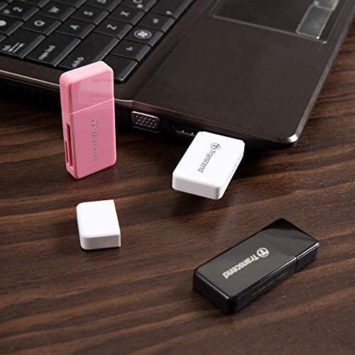 TRANSCEND kortelių skaitytuvas USB 3.1 Gen 1 SD/Micro SD, rožinis
