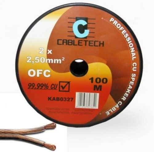 Cabletech Kolonėlių kabelis OFC 2.5mm 100m