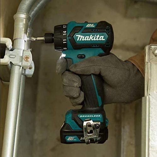 Makita DF032DSAJ Akumuliatorinis gręžtuvas, 12V MAX, 2x2,0 Ah Li-ion 35/21 Nm, 0,88kg, 1/4", LED 2-speed, BL, MAKPACK