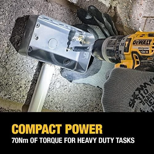 Smūginis suktuvas - gręžtuvas DeWalt DCD796D2-QW, 18V, 70Nm, 2x2.0Ah