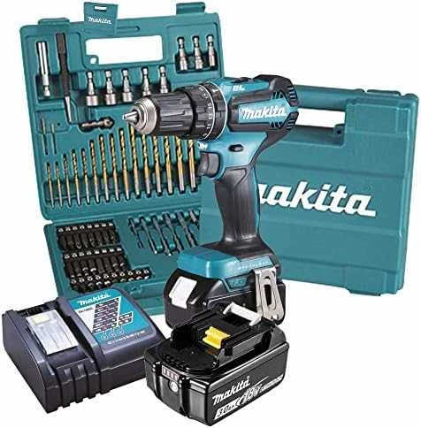 Akumuliatorinis smūginis suktuvas-gręžtuvas 18V 2x3,0Ah, 50/27Nm, Makita + B-49373