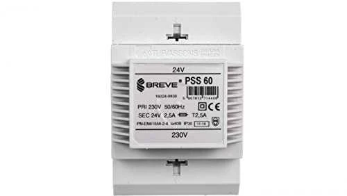 Breve PSS 60 transformatorius su DIN laikikliais
