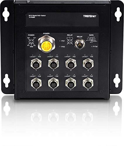 Šakotuvas Jungiklis TRENDnet TRENDnet jungiklis 8 prievadų Gbit Industrial PoE+ EN50155 M12