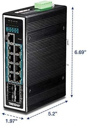 Šakotuvas TRENDnet TI-PG1284I 12 jungčių pramoninis