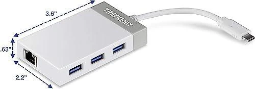HUB USB TRENDnet 1x RJ-45 + 3x USB-A 3.0 (TUC-ETGH3)