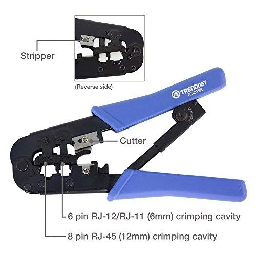 TRENDNET RJ-11/RJ-45 CRIMP/CUT/STRIP TAIP PAT