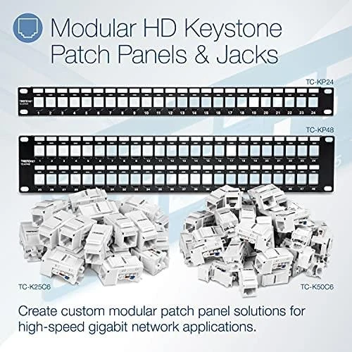 TRENDnet patchpanel 24 prievadų UTP 5e kategorija TC-KP24