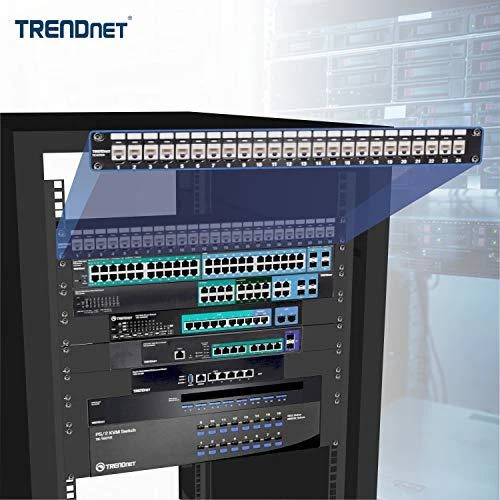 TRENDnet patchpanel 24 prievadų UTP 5e kategorija TC-KP24