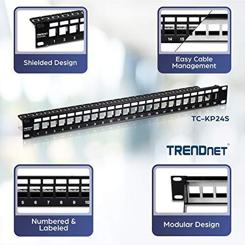 TRENDnet TRENDnet TC-KP24S Patch skydelis, 24 prievadai be Keystone ekranuoto 1 HE