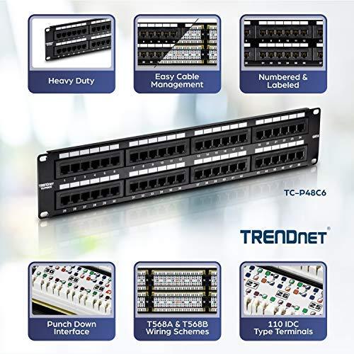 TRENDnet Patch Panel Cat. 6 48x1GBE 19'' TC-P48C6