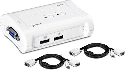 TRENDNET 2 prievadų USB KVM jungiklio rinkinys