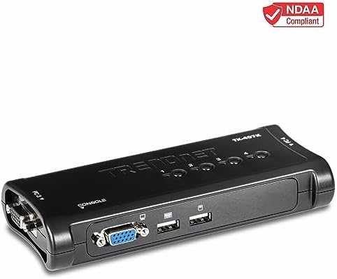 TRENDNET 4 prievadų USB KVM jungiklio rinkinys