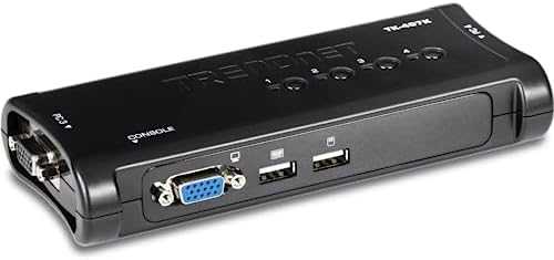 TRENDNET 4 prievadų USB KVM jungiklio rinkinys