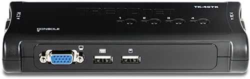 TRENDNET 4 prievadų USB KVM jungiklio rinkinys