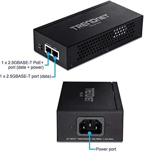Šakotuvas Trendnet 2.5G POE+ INJECTOR - IN