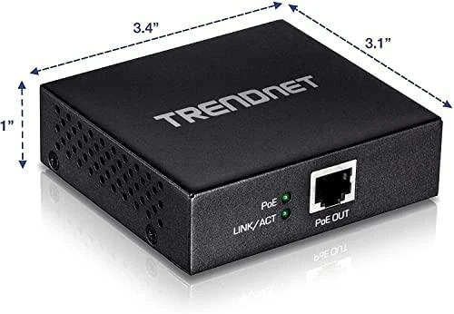 Carruzzo Trendnet TPE-E100 tiltelis / kartotuvas 800 Mbit/ai Juoda