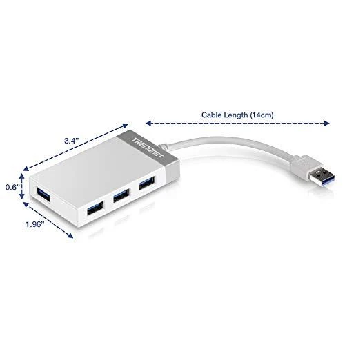 TRENDNET 4 prievadų didelės spartos USB 3.0 mini šakotuvas