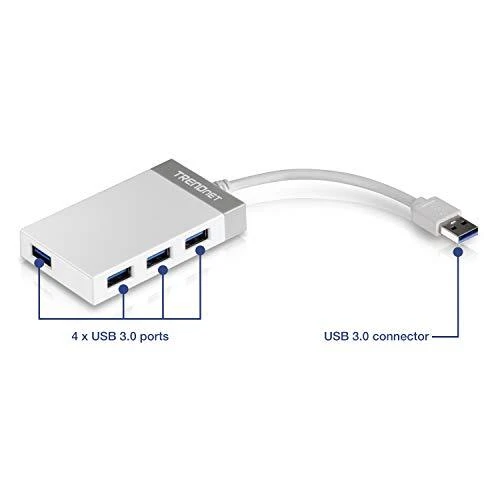 TRENDNET 4 prievadų didelės spartos USB 3.0 mini šakotuvas