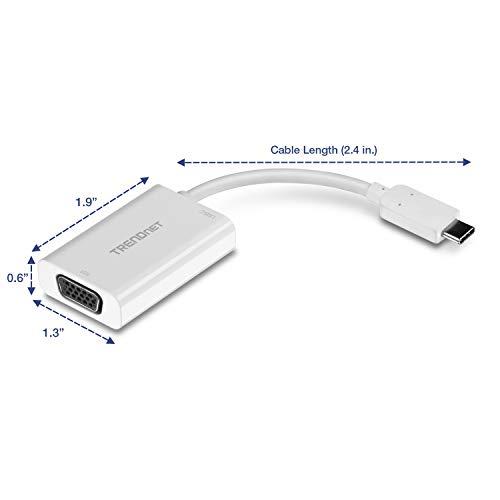 USB adapteris TRENDnet USB-C – VGA Baltas (TUC-VGA2)