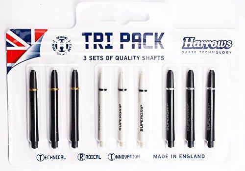 Harrows Smiginio koteliai TRI PACKS Vidutinis 3 rinkiniai x3