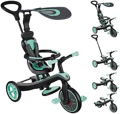 Daugiafunkcinis triratukas Globber Explorer Trike 4in1, mėtinis, ‎632-206