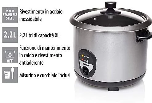 Ryžių virimo puodas Tristar RK-6129 | 900 W | Nerūdijantis plienas
