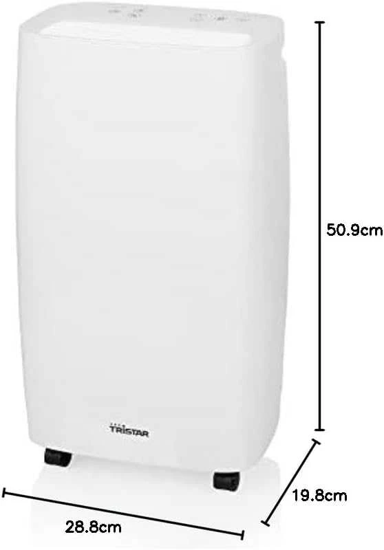 Drėkintuvas Tristar | Sausintuvas | DH-5419 | Galia 205 W | Tinka kambariams iki 45 m³ | Vanduo bako talpa 2,5 L | Baltas
