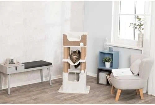 TRIXIE Draskyklė katėms Lucano, baltos ir taupe spalvos, XXL