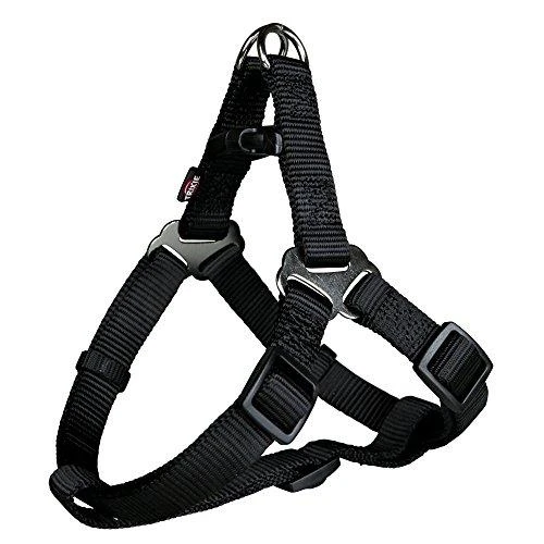 TRIXIE Premium One Touch petnešos, M 50-65cm/20mm, mėlynos