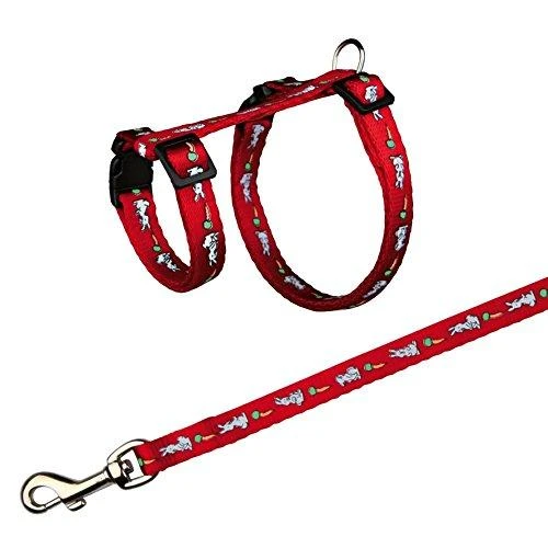 Trixie Petnešos su pavadėliu triušiams, 25–44cm/10mm, 1.25m